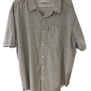 Columbia Men’s Striped Button-Up Shirt XXL